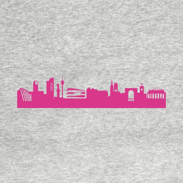 Stuttgart skyline pink by 44spaces